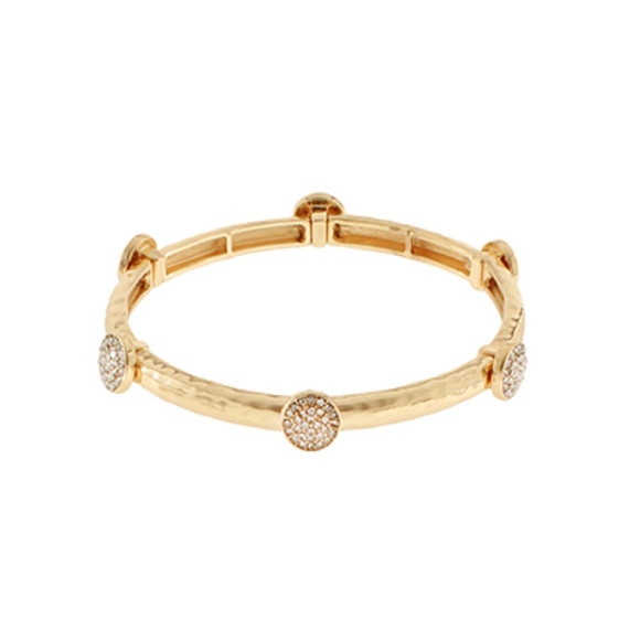 Pave Round Station Bracelet - Picture 1 of 2